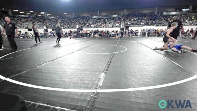 140 lbs Consi Of 8 #2 - Preston Plunk, Coweta Tiger Wrestling vs Tuff Howell, Madill Takedown