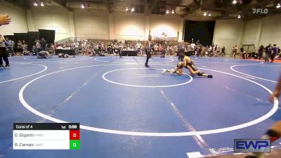 71-77 lbs Consi Of 4 - Griffin Giganti, Fort Polk Wrestling Club vs Blake Campo, Live Oak Wrestling Club