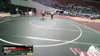 4A-126 lbs Cons. Round 3 - Brody Copple, Cascade vs Cole Roy, Pendleton