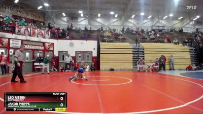 56 lbs Champ. Round 1 - Leo Riesen, East Noble TUF vs Jakob Phipps, Yorktown Wrestling Club