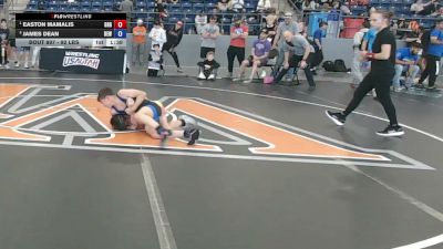 92 lbs Semis - Easton Mamalis, Green River Grapplers vs James Dean, Betterman Elite Wrestling