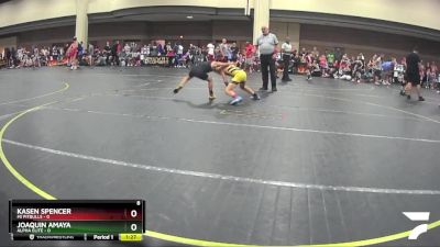 80 lbs Round 4 (6 Team) - Kasen Spencer, Mi Pitbulls vs Joaquin Amaya, Alpha Elite