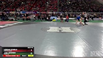 5A 132 lbs Champ. Round 1 - Jordan Schield, Coeur D Alene vs Jase Hendren, Lewiston