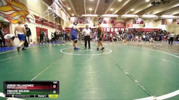 285 lbs 5th Place Match - Jorge Villagomez, Fremont (Sunnyvale) vs Trevor Wilson, Junipero Serra