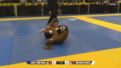 Emilia Nastazja Pakulski vs Sarah C. Firme Galvao 2024 World IBJJF Jiu-Jitsu No-Gi Championship