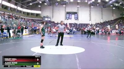 120 lbs Cons. Round 2 - Alexis Rowe, Hughesville Hs vs Hailey Hall, Hughesville Hs