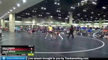 120 lbs Placement (16 Team) - Holly Parker, STL Yellow vs Callie Arnold, SD Fire