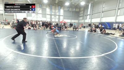 U23 Women - 53 lbs Cons. Round 4 - Mikayla Garcia, CA vs I-Cart Galumette, FL
