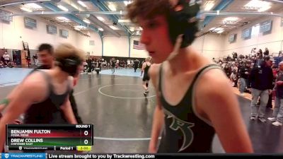 127-133 lbs Round 1 - Benjamin Fulton, Fossil Ridge vs Drew Collins, Cheyenne East