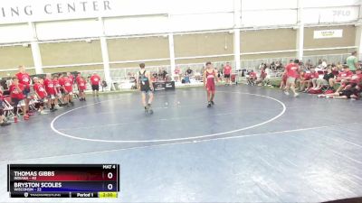 150 lbs Placement Matches (16 Team) - Thomas Gibbs, Indiana vs Bryston Scoles, Wisconsin