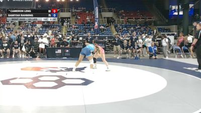 125 lbs 7th Place Match - Cameron Leng, Ohio vs Samiyah Rahming, Pennsylvania