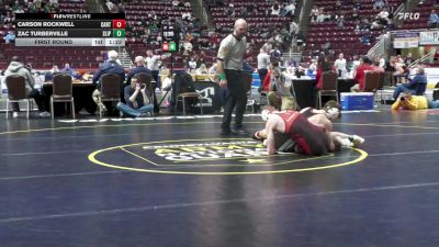 160 lbs First Round - Carson Rockwell, Canton vs Zac Turberville, Slippery Rock