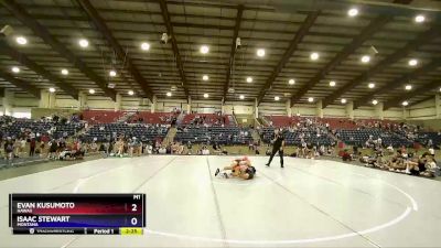 120 lbs 2nd Place Match - Evan Kusumoto, Hawaii vs Isaac Stewart, Montana