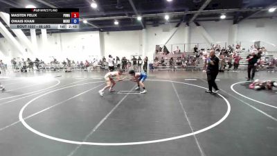 88 lbs Rr Rnd 4 - Masten Felix, Poway Elite vs Owais Khan, Monster Garage