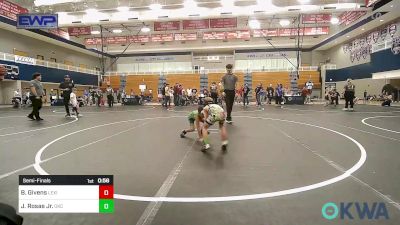 49 lbs Semifinal - Brandon Givens, Lexington Wrestling Club vs Jose Rosas Jr., OKC Saints Wrestling