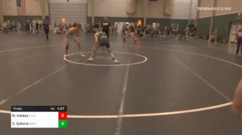 120 lbs Final - Nathan Halsey, Elkhorn Valley vs Cole Sykora, Border West