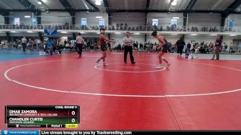 141 lbs Cons. Round 3 - Omar Zamora, Rochester Community & Tech. College vs Chandler Curtis, Wisconsin-Oshkosh