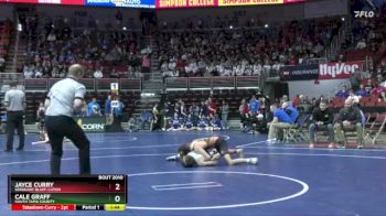 2A-113 lbs Champ. Round 1 - Jayce Curry, Sergeant Bluff-Luton vs Cale Graff, South Tama County