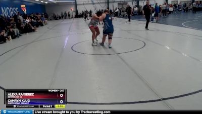 207 lbs Cons. Round 1 - Camryn Klug, North Iowa Area CC vs Alexa Ramierez, Southeast CC