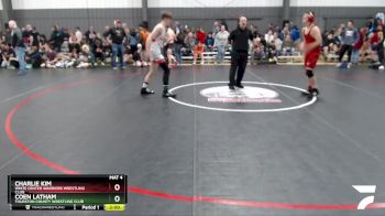 138 lbs Champ. Round 1 - Coen Latham, Thurston County Wrestling Club vs Charlie Kim, White Center Warriors Wrestling Club