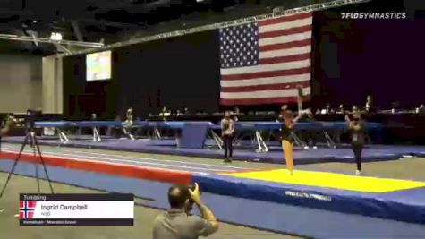 Ingrid Campbell - Tumbling, NSB - 2021 USA Gymnastics Championships