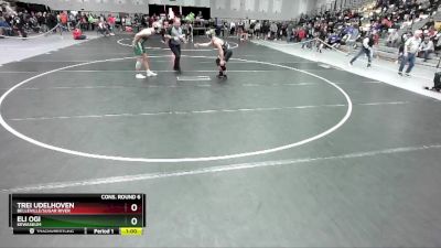 190 lbs Cons. Round 6 - Eli Ogi, Kewaskum vs Trei Udelhoven, Belleville/Sugar River