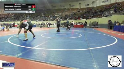 133 lbs Consi Of 16 #2 - Ania-Maelynn Fox, Cache vs Mackenzie Flores, Sand Springs Jr High