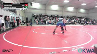 155 lbs Semifinal - Jacob Stith, Checotah Matcats vs Darian Fantauzzi, Van Buren Matdawgs