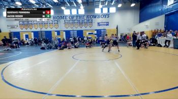 150 lbs Champ. Round 3 - Jacob Reber, McKeel Academy vs Gustavo Ferreira, Viera Hammers