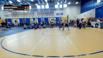 150 lbs Champ. Round 3 - Jacob Reber, McKeel Academy vs Gustavo Ferreira, Viera Hammers