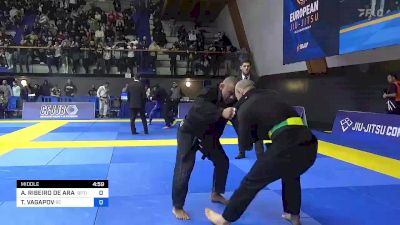 ADEMIR RIBEIRO DE ARAUJO vs TAMERLAN VAGAPOV 2023 European Jiu-Jitsu IBJJF Championship