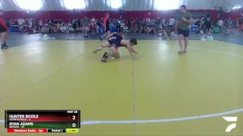 126 lbs Round 3 (16 Team) - Hunter Bozile, Oconto Falls vs Ryan Adams, Batavia