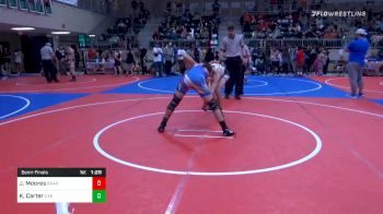 132 lbs Semifinal - John Moores, Broken Arrow vs Kenneth Carter, 3 Feathers Warriors 4 Christ