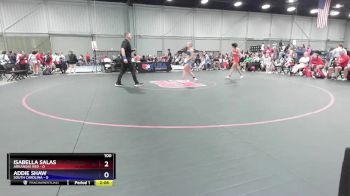 100 lbs Placement Matches (8 Team) - Isabella Salas, Arkansas Red vs Addie Shaw, South Carolina