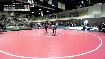 132 lbs Cons. Round 2 - Luke Krunchev, La Costa Canyon vs Noor Al Saedi, Valhalla