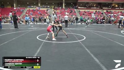 58 lbs Champ. Round 1 - Murphy Schippers, Hoxie Kids Wrestling Club vs Cameron Gentry, Lawrence Elite