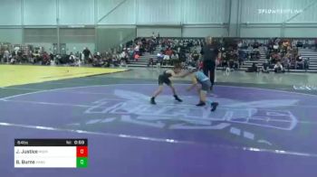 64 lbs Quarterfinal - Jude Justice, Roundtree Wrestling Academy vs Brendon Burns, Kansas Young Guns