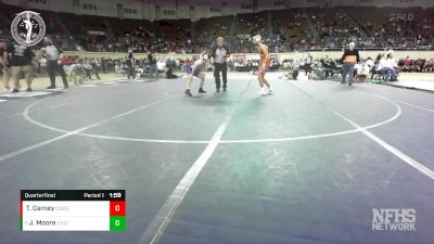 5A-120 lbs Quarterfinal - Joshua Moore, CHICKASHA vs Tohmi Carney, COWETA