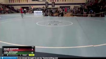 132 lbs Quarterfinal - Cael Smithhart, Cedar Rapids Kennedy vs Kyler Scranton, Iowa City, West