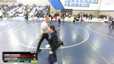 104 lbs Champ. Round 2 - Patrick Stark, Northside Wrestling Club vs Aaron Melendez, Uintah Jr High Wrestling