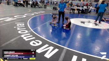 45 lbs Rr1 - Eden Grace, Nikiski Freestyle Wrestling Club vs Aubree LeClair, Soldotna Whalers Wrestling Club