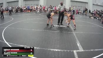 80 lbs Cons. Round 1 - Elliott Vaughn, Unattached vs Wesley Woodside, PWC