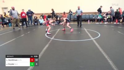 80 lbs Rr Rnd 5 - Levi VanAllman, Phoenix WC K-4 vs Jon Snyder, 4M K-4