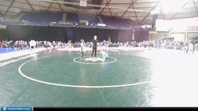 74 lbs Champ. Round 1 - Silas Johns, Southwest Washington Wrestling Club vs Carsen Grooms, Port Angeles Wrestling Club