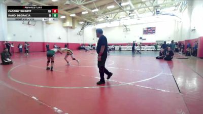125 lbs Cons. Round 2 - Cassidy Swartz, Peninsula vs Randi DeGracia, Riverside Poly
