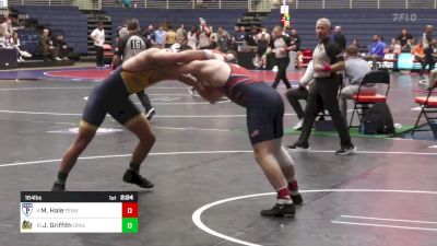 184 lbs Consi Of 8 #2 - Maximus Hale, Pennsylvania vs Justin Griffith, Drexel