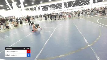 88 lbs Rr Rnd 3 - Justejah Yockeman, Golden Back MRTC vs Payton Schroeder, Top Notch