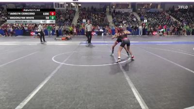 75 lbs Cons. Round 2 - Jadelyn Cerecero, Hoisington Jr Cardinal Wrestling Club vs Brooklynn White, Turner