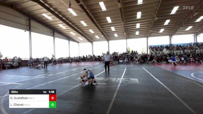 88 lbs Rr Rnd 3 - Gabriel Gustafson, NM Outlaws vs Lucas Chavez, Colorado Bad Boys