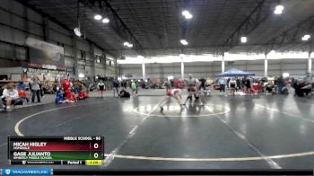 80 lbs Quarterfinal - Gage Julianto, Kimberly Middle School vs Micah Higley, Homedale